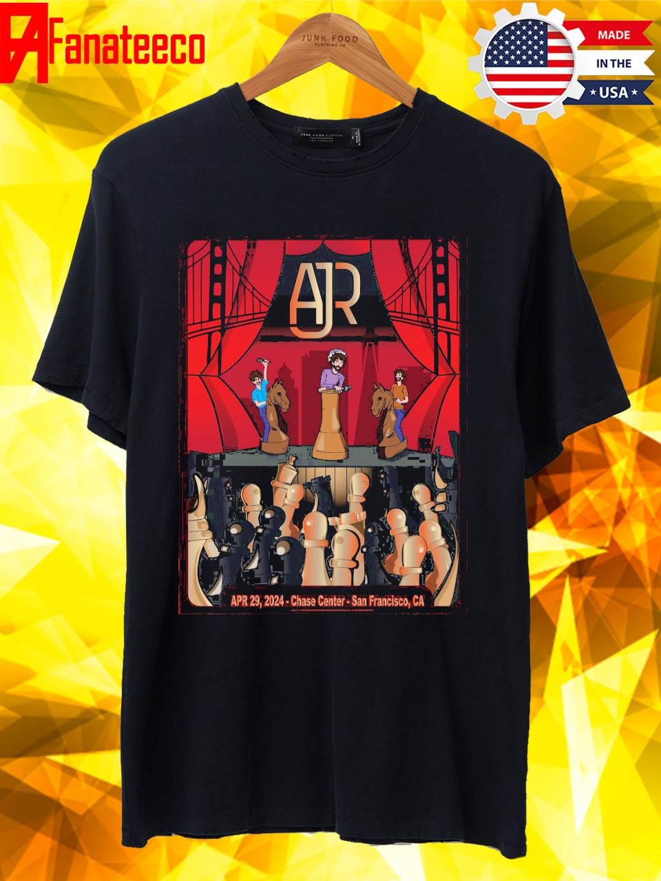 AJR Apr 29 2024 Chase Center San Francisco CA shirt