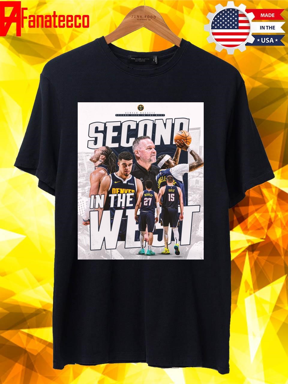 Denver Nuggets second seed in the west shirt