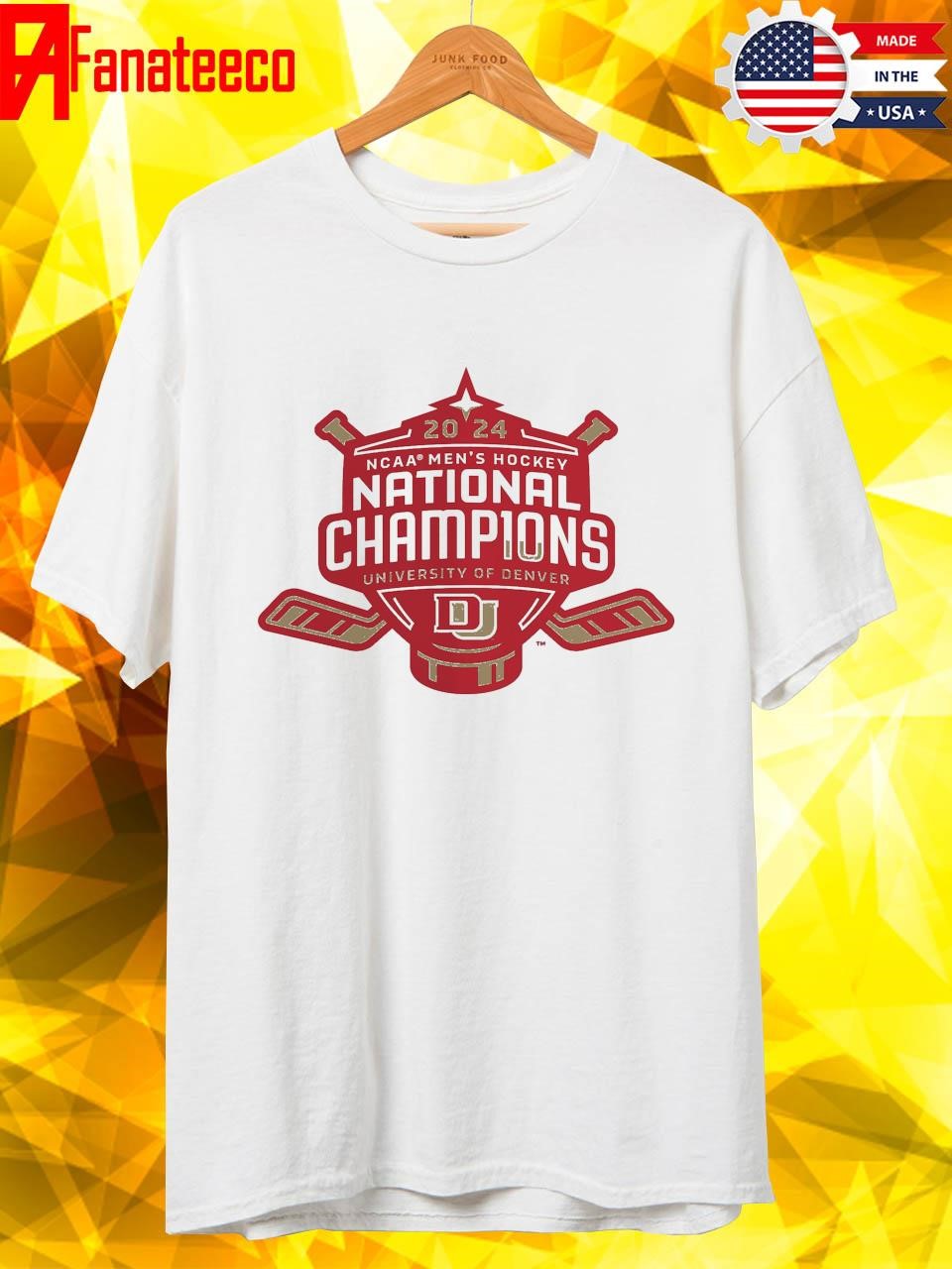 Denver Pioneers 2024 NCAA Men's Hockey National Champions Line Change T ...