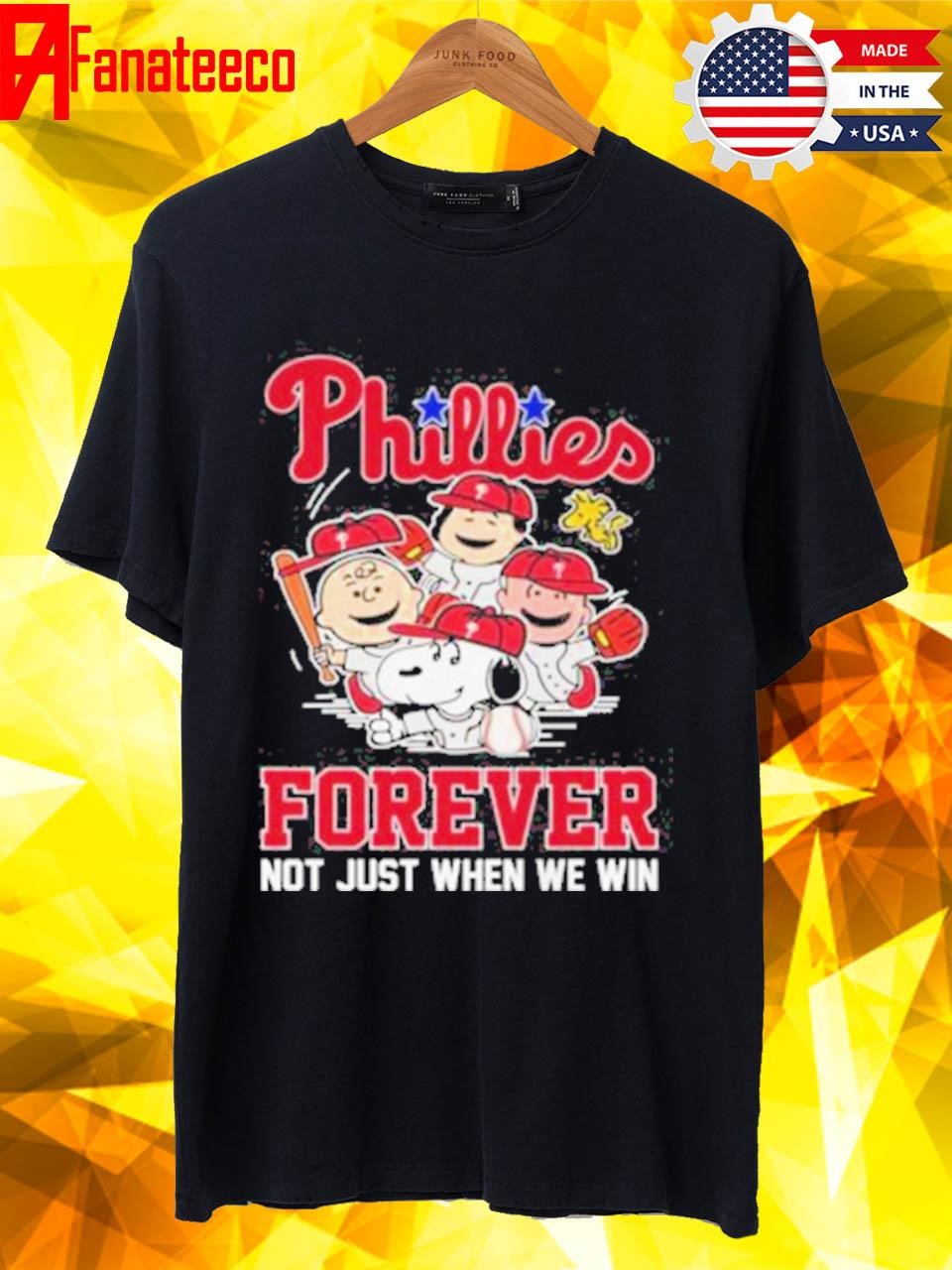 Funny 2024 MLB Philadelphia Phillies Snoopy Peanuts Forever Not Just When We Win T Shirt