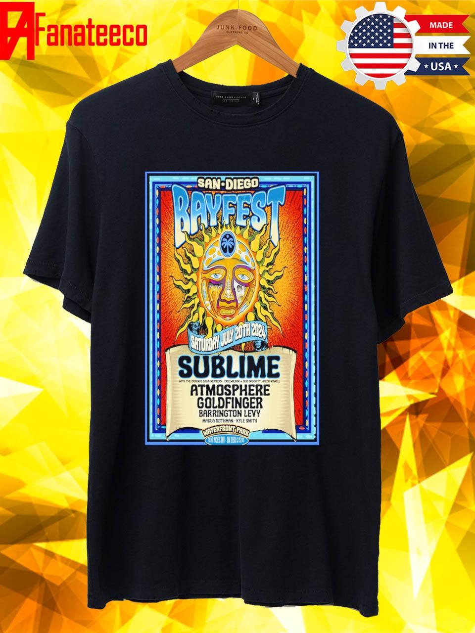 Sublime Jul 20 2024 Waterfront Park San Diego CA shirt