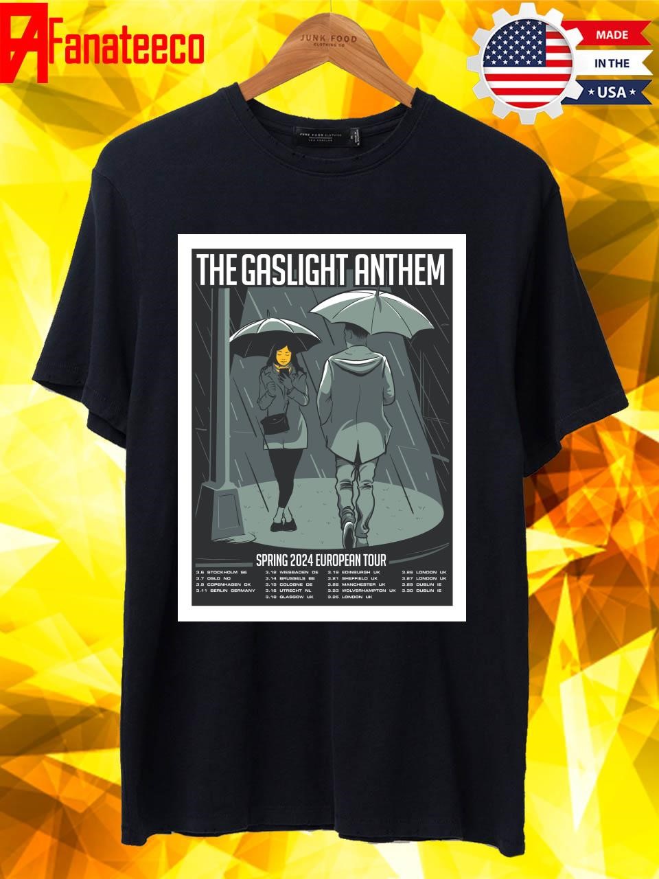 The Gaslight Anthem Spring 2024 European Tour shirt, hoodie, sweater ...