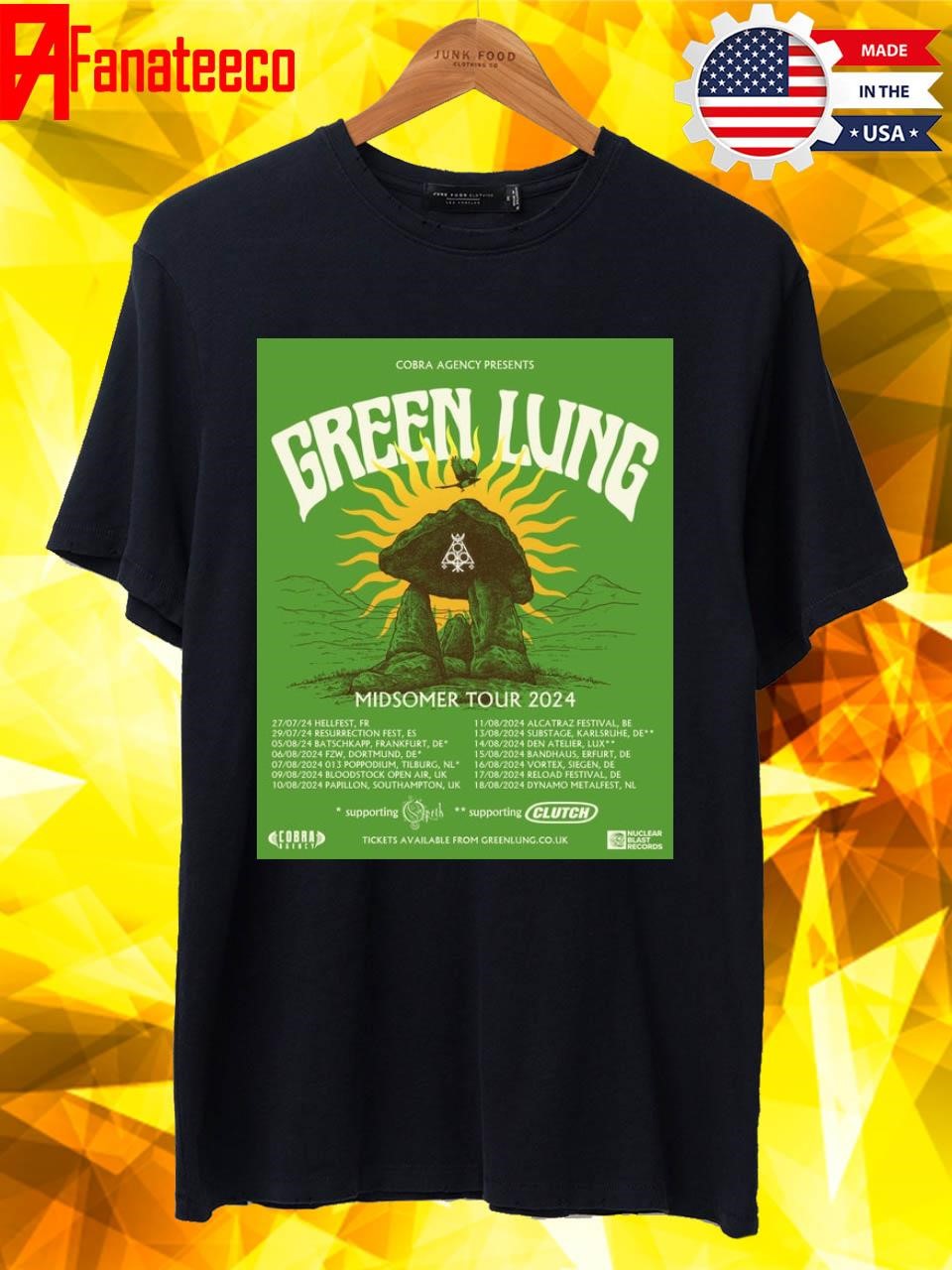 Green Lung Midsomer Tour 2024 shirt