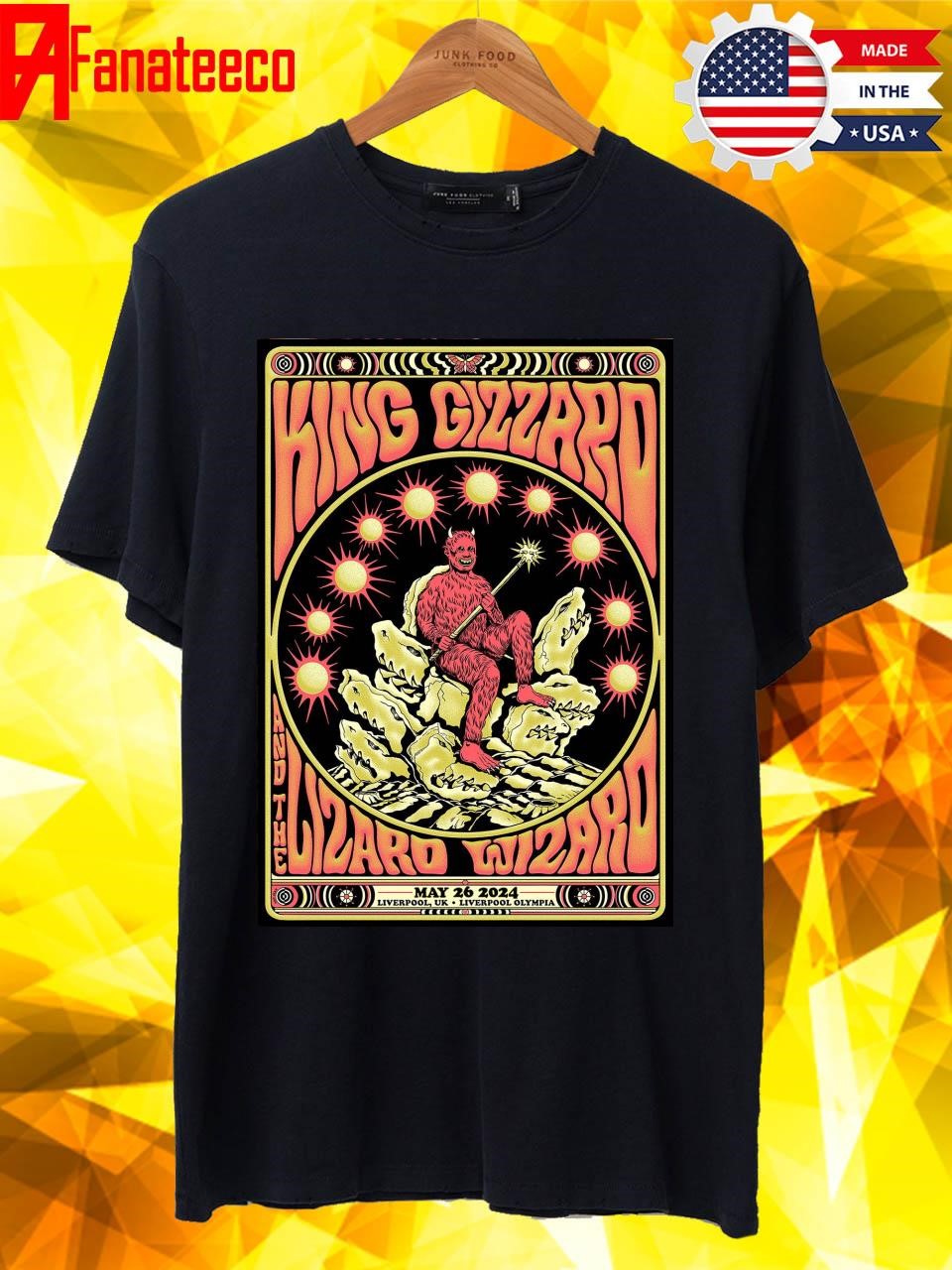 King Gizzard And The Lizard Wizard May 26 2024 Liverpool Olympia Liverpool UK shirt