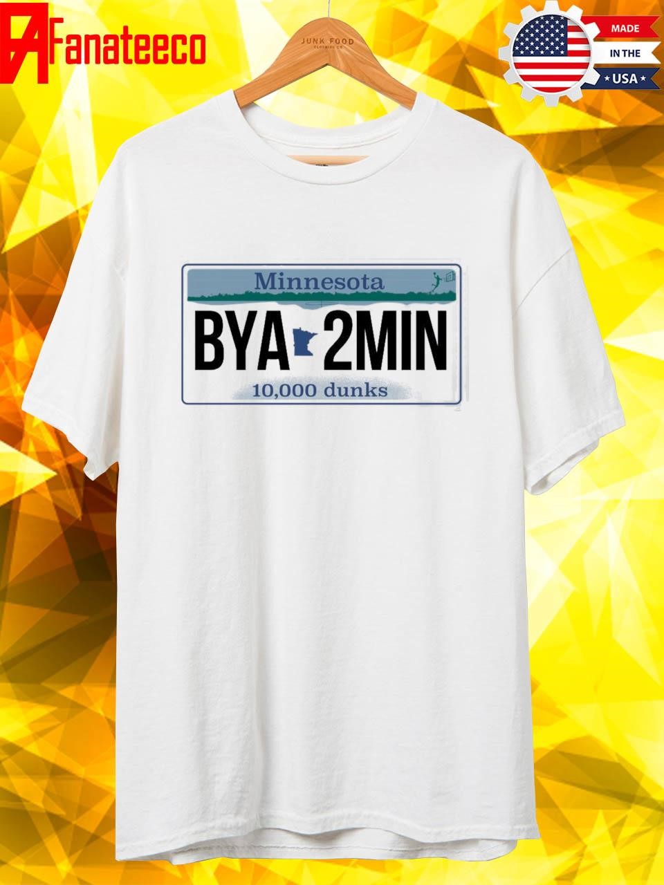 Official Minnesota BYA2MIN License Plate 2024 shirt