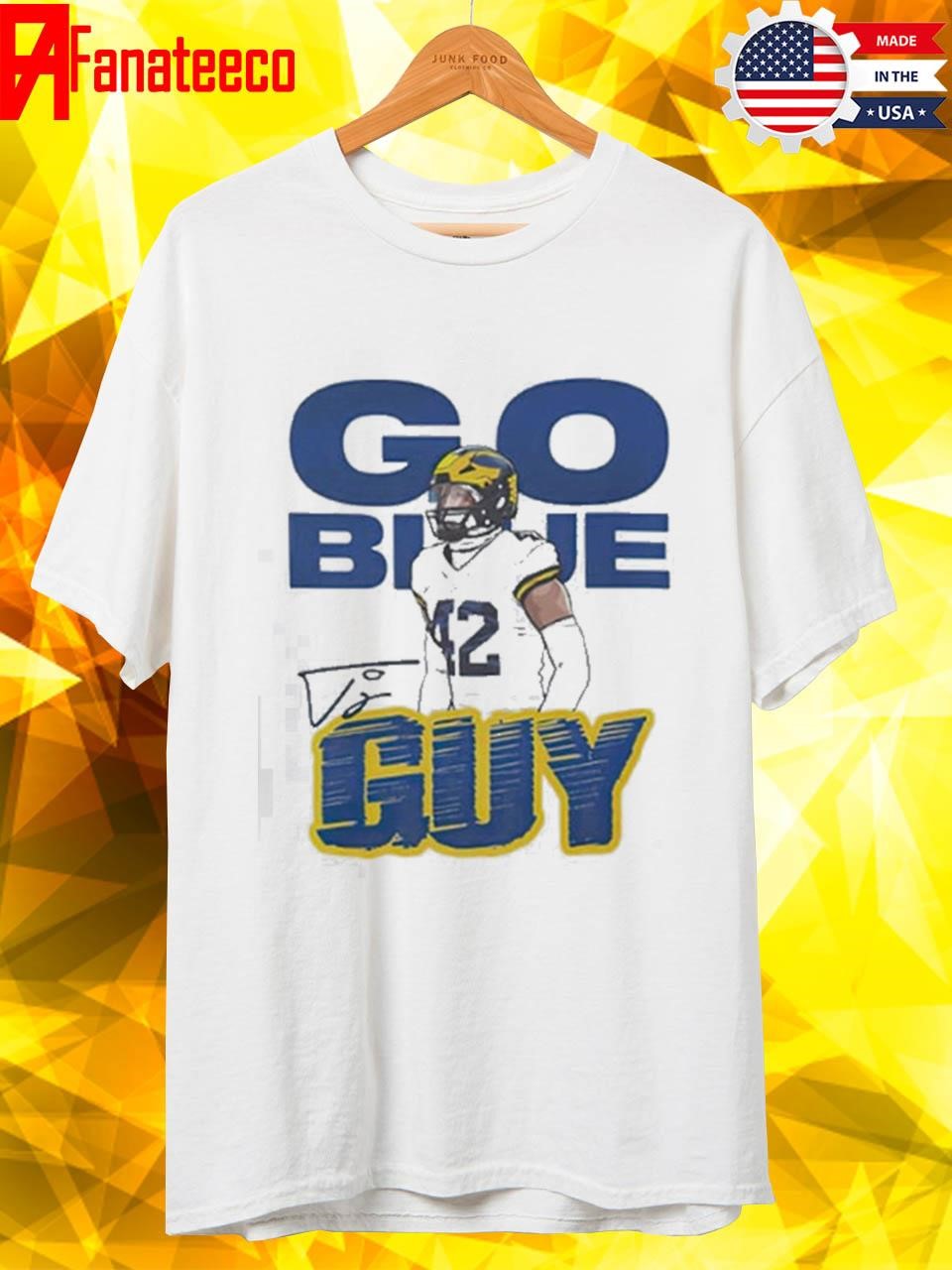 Official Tj Guy go blue Shirt