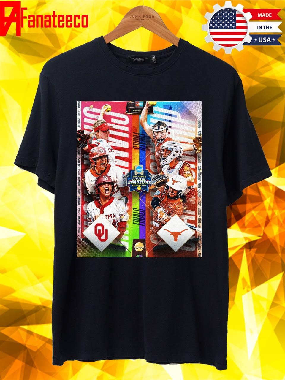 Top Red River Rivalry National Championship Edition Okalahoma Softball Versus Texas Longhorns Softball shirt