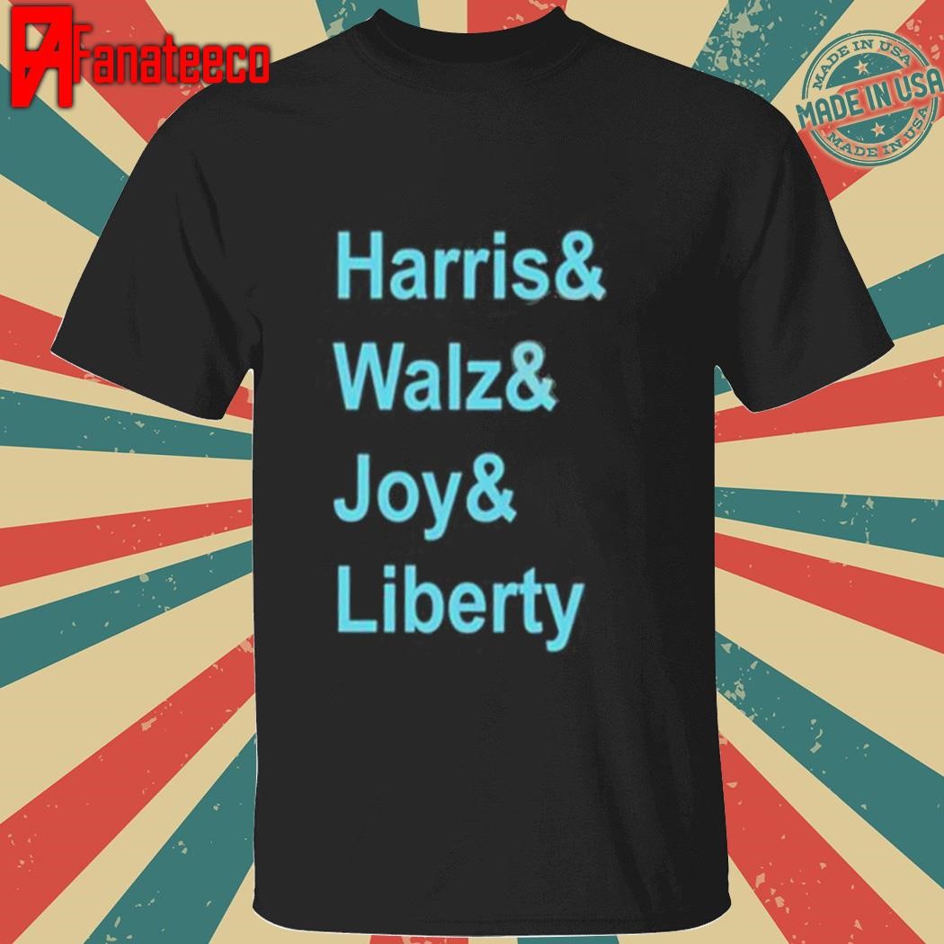 A harris & walz & joy & liberty shirt