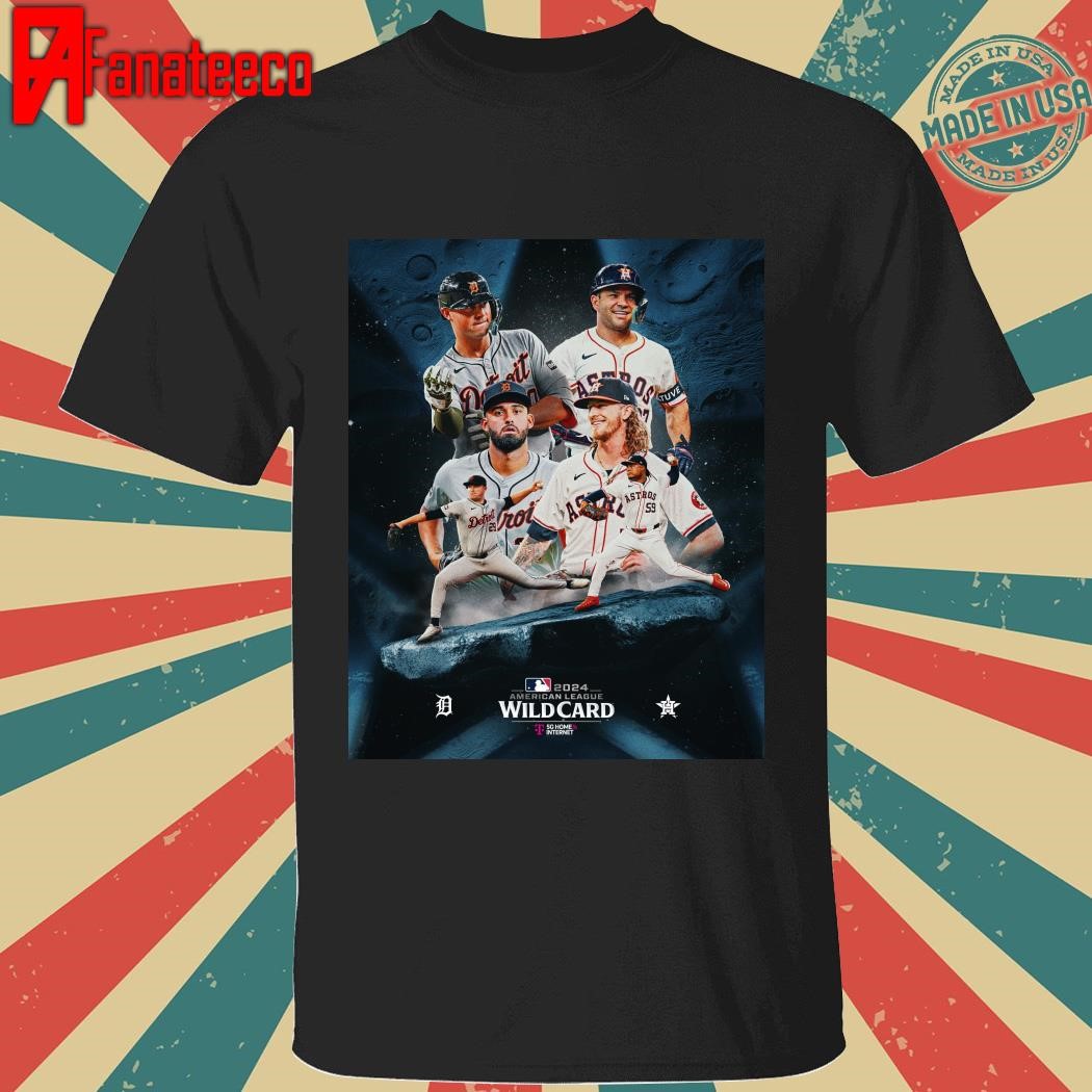 AL Wild Card matchup between Houston Astros vs Detroit Tigers 2024 shirt