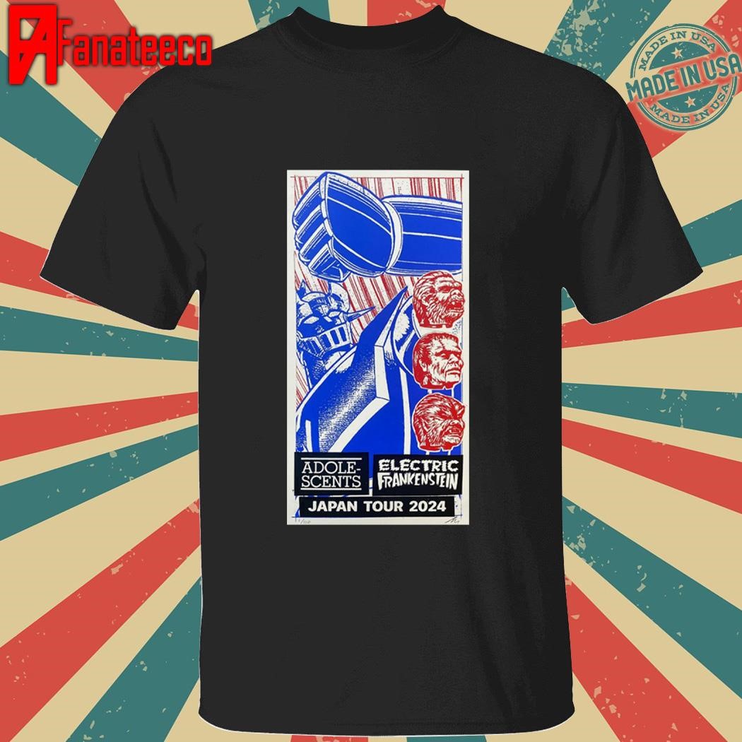 Adolescents Electric Frankenstein Poster Japan Tour 2024 shirt