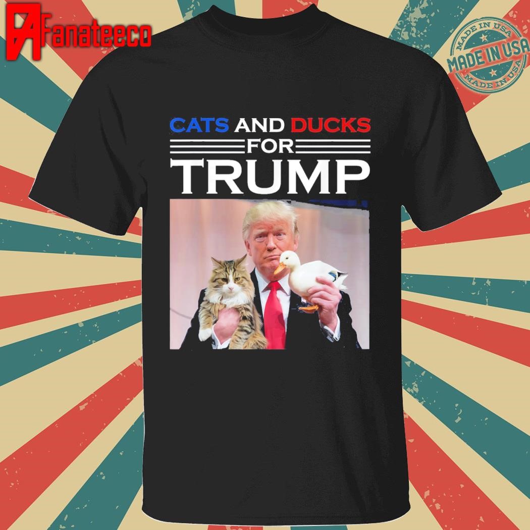 Cats And Ducks For Trump 2024 Kittens And Ducks For Trump T-Shirt