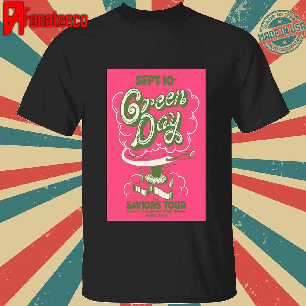 Green Day The Saviors Tour Poster shirt