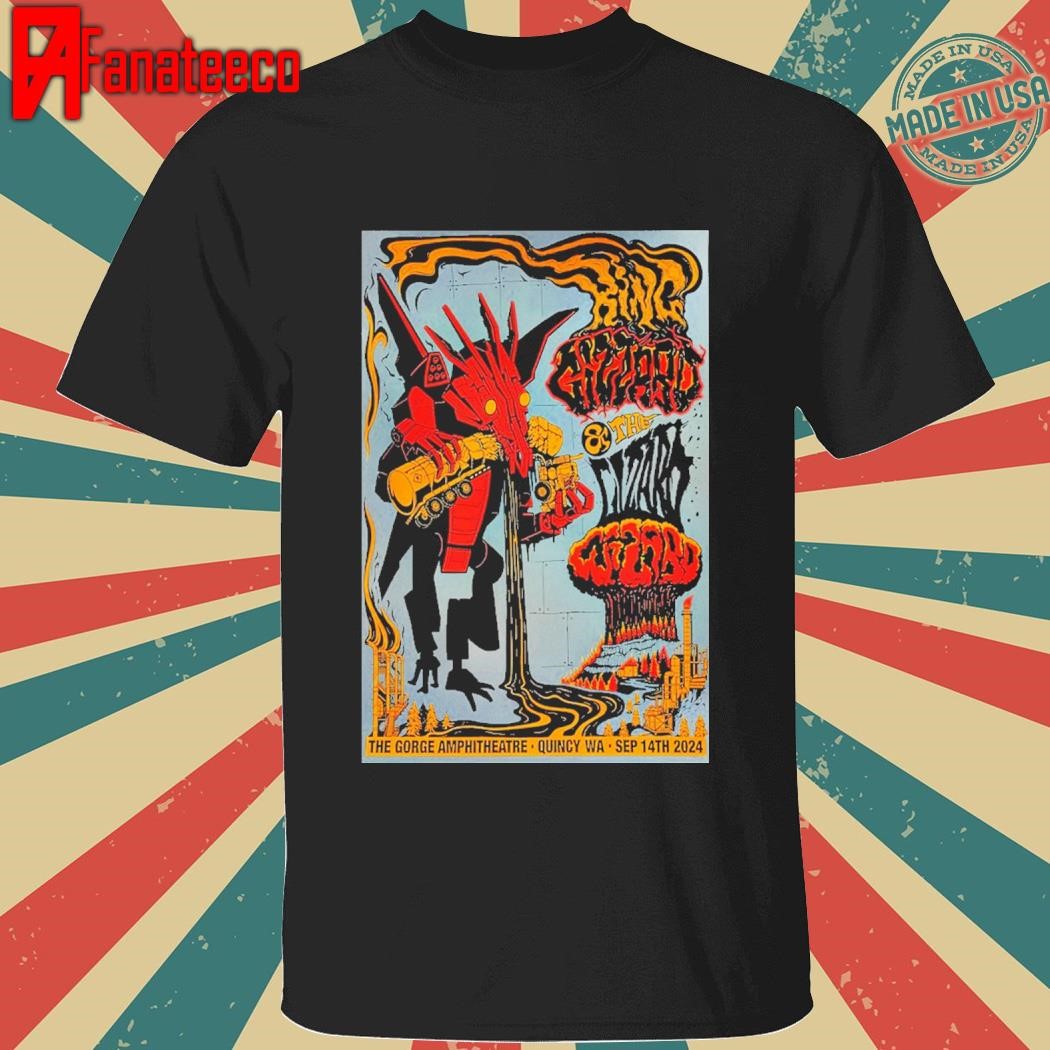 King Gizzard And The Lizard Wizard Sept 14 2024 The Gorge Amphitheatre In George WA shirt