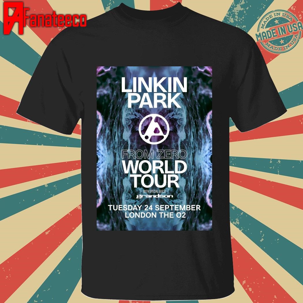 Linkin Park From Zero 2024 World Tour With Special Guest Grandson At The O2 London England September 24th 2024 shirt