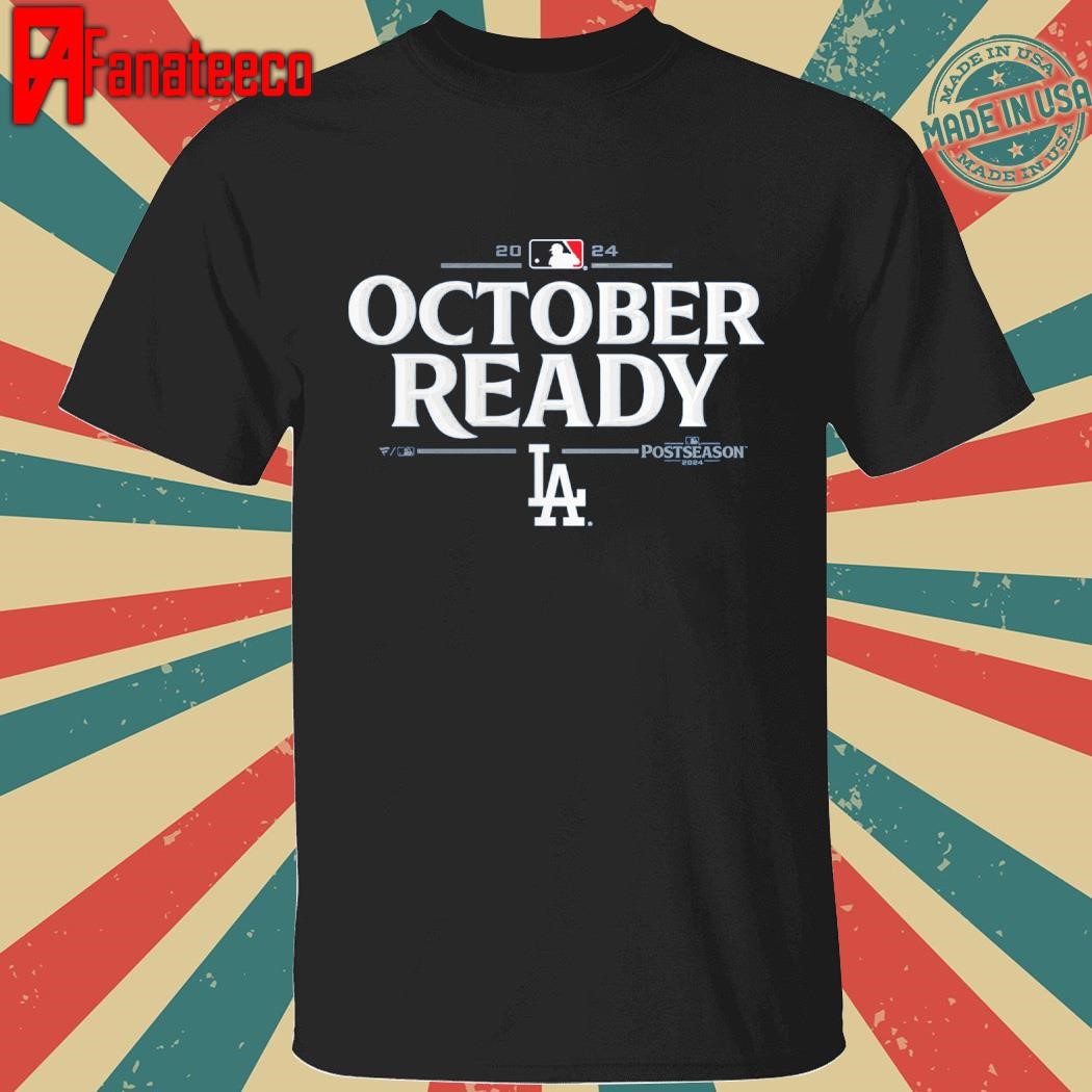 Los Angeles Dodgers 2024 MLB Postseason Locker Room T-Shirt