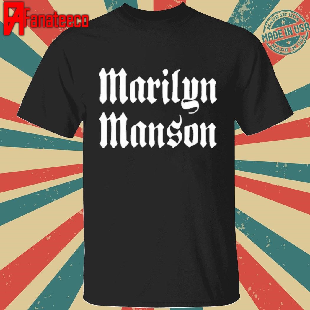 Marilyn Mason Merch Goth Logo shirt