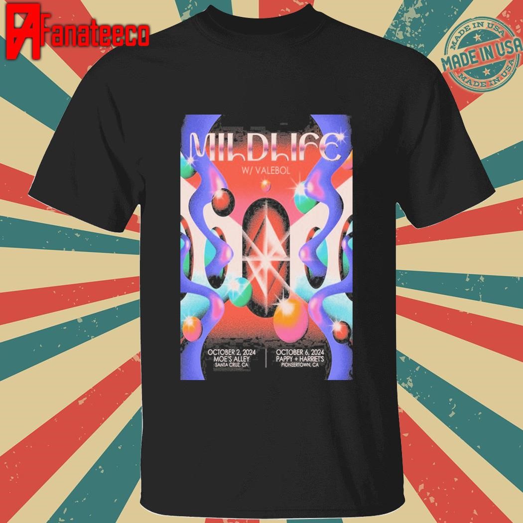 Mildlife With Calebol California Tour October 2 & 6 2024 shirt