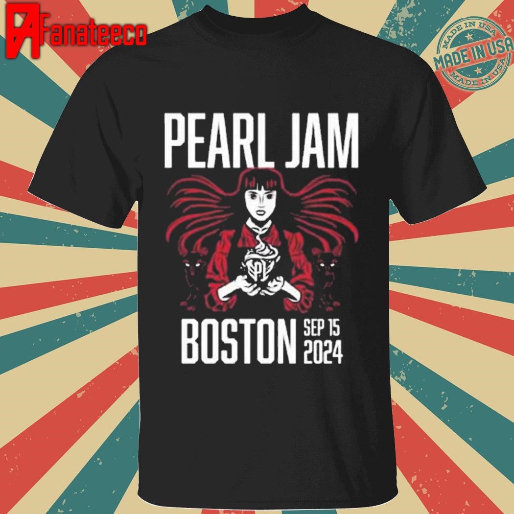 Official Pearl Jam Dark Matter World Tour With Glen Hansard Merch Event Teee In Boston MA At Fenway Park On September 15 2024 shirt