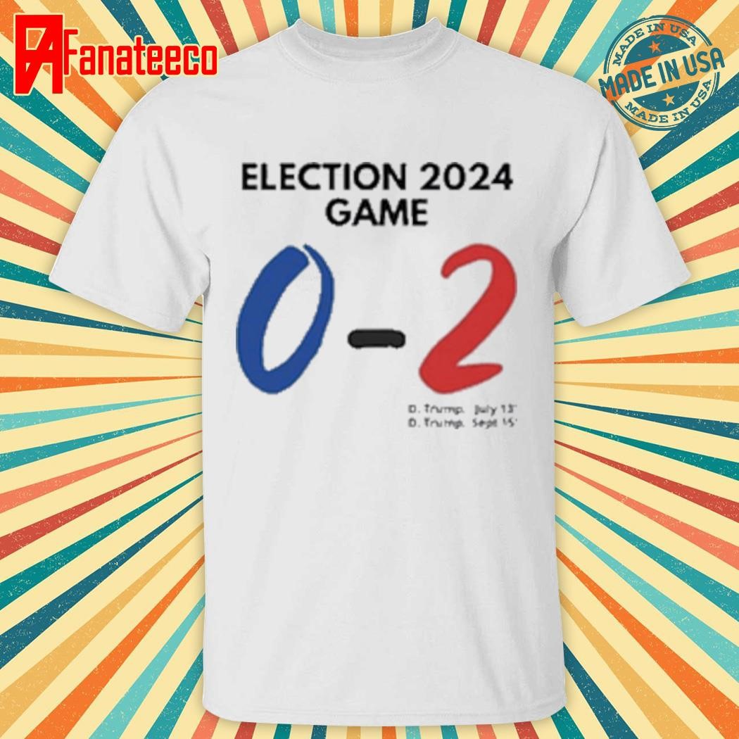 Official Trump 0-2 you missed again Election 2024 Game T-Shirt