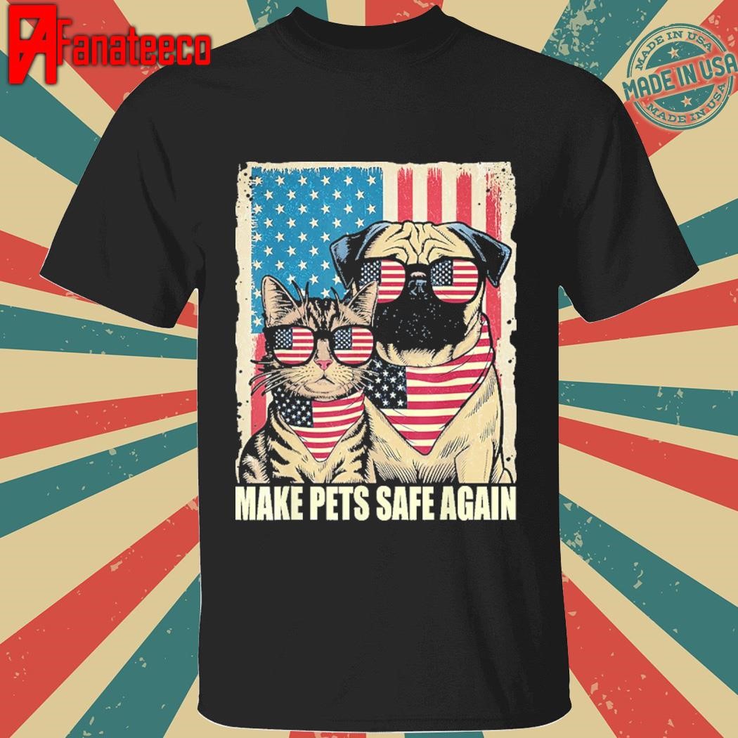 Original Make Pets Safe Again Trump Harris Debate Eating The Dogs Cat T-Shirt