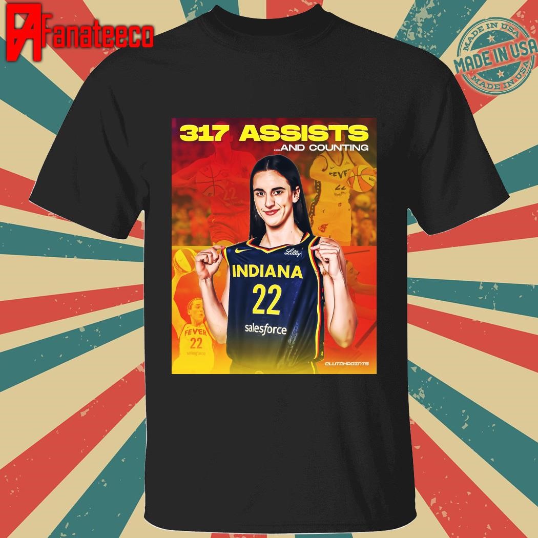 Premium Caitlin Clark just made history by clearing the WNBA single-season assist record as a ROOKIE shirt