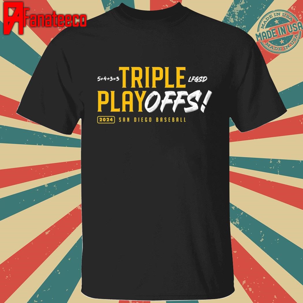 San Diego Baseball Triple Playoffs ShirtSan Diego Baseball Triple Playoffs Shirt