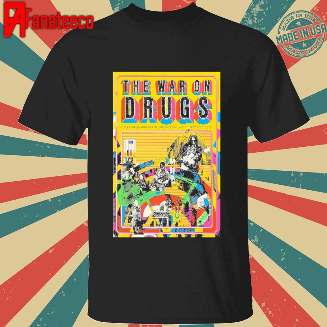 The War On Drugs September 28, 2024 Fiddler's Green Amphitheatre Greenwood Village, CO Tour shirt