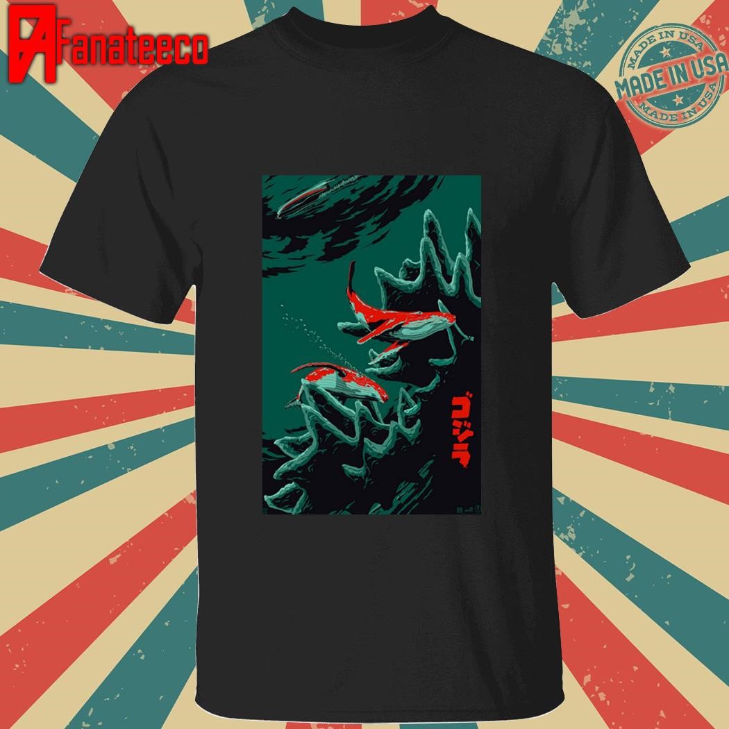 Whale Song Poster 70 Years Of Godzilla shirt