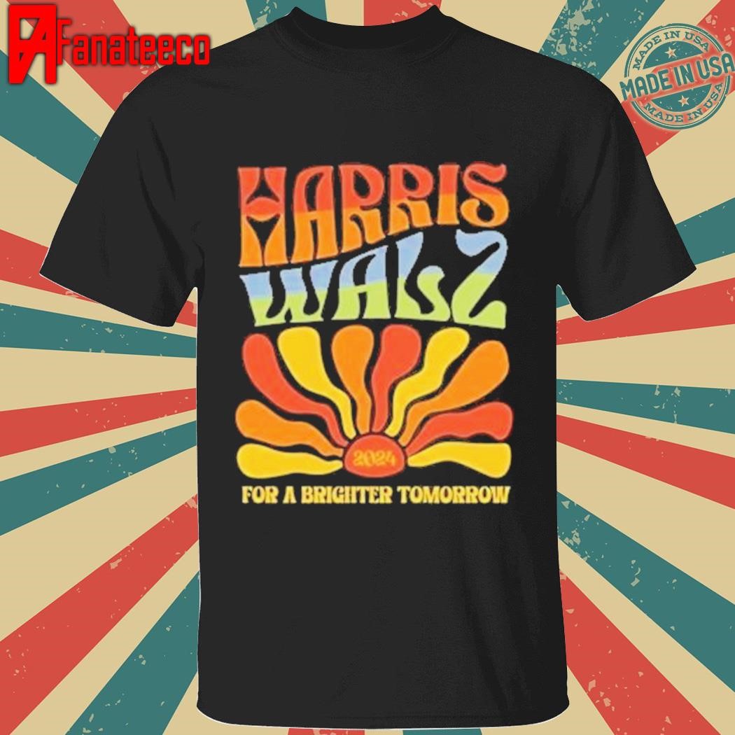 Willie Nelson Harris Walz For A Brighter Tomorrow Shirt