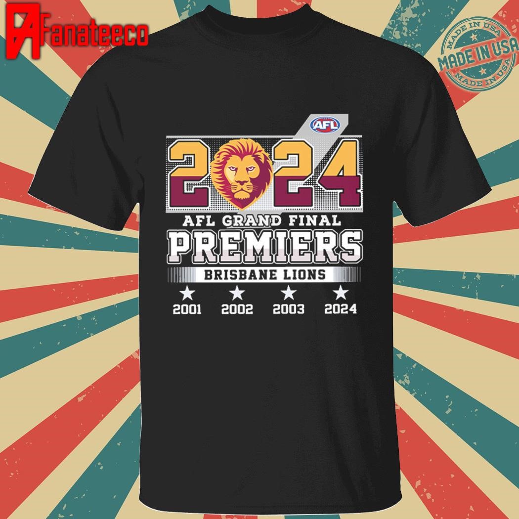 2024 AFL Grand Final Premiers Lions Shirt