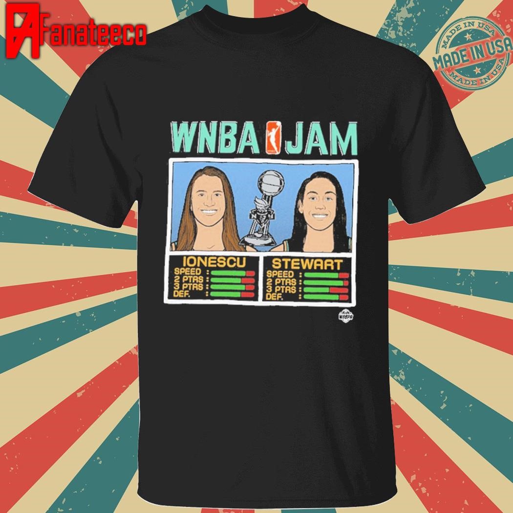 2024 wnba champions jam stewart & ionescu shirt