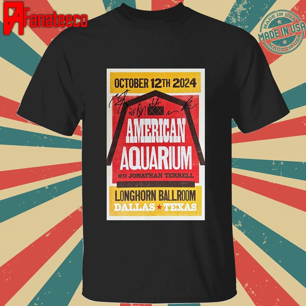 American Aquarium On Oct 12 2024 At Longhorn Ballroom In Dallas Concert shirt