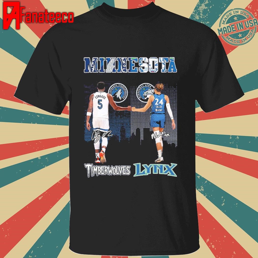 Anthony Edwards Napheesa Collier Timberwolves Lynx Shirt