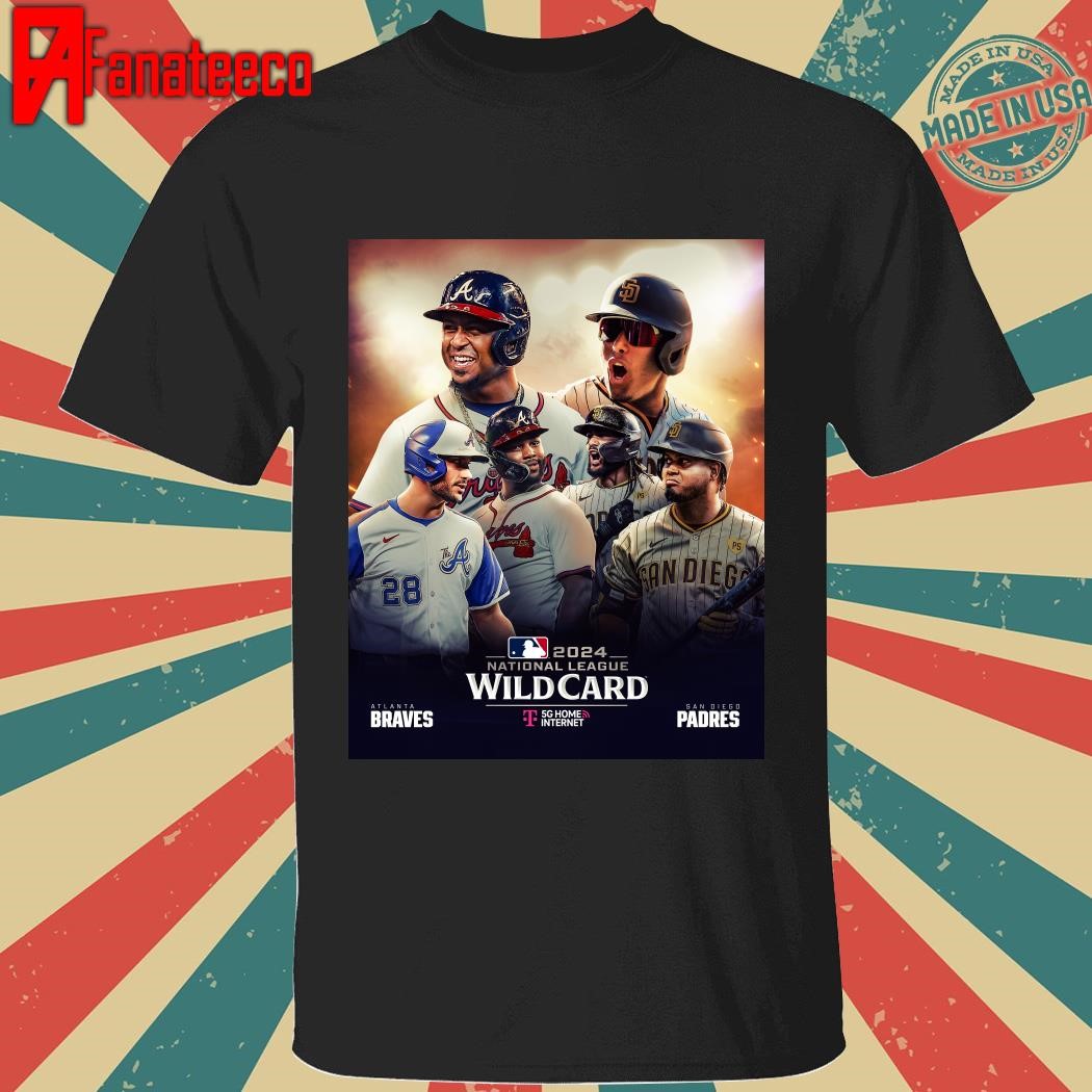 Atlanta Braves vs San Diego Padres NL Wild Card 2024 shirt