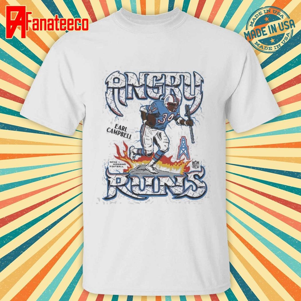 Awesome Angry runs oilers earl campbell shirt