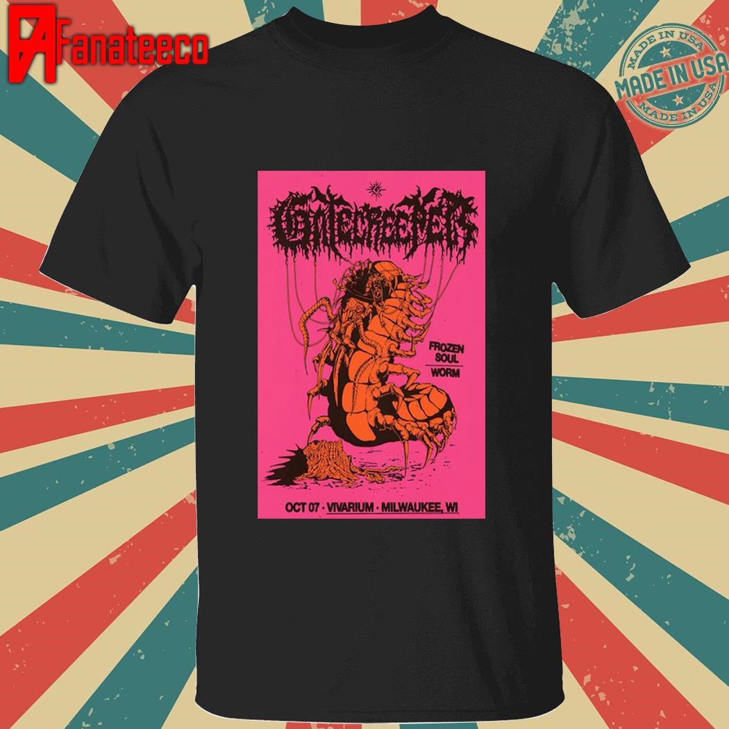 Awesome Gatecreeper October 7, 2024 Vivarium Milwaukee, WI Tour shirt