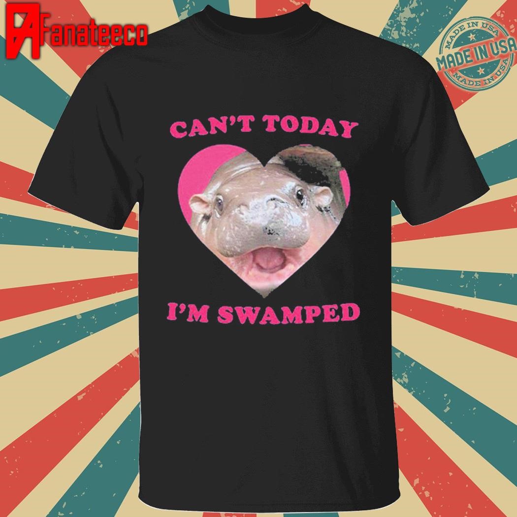 Awesome Moo Deng Can’t Today I’m Swamped Shirt