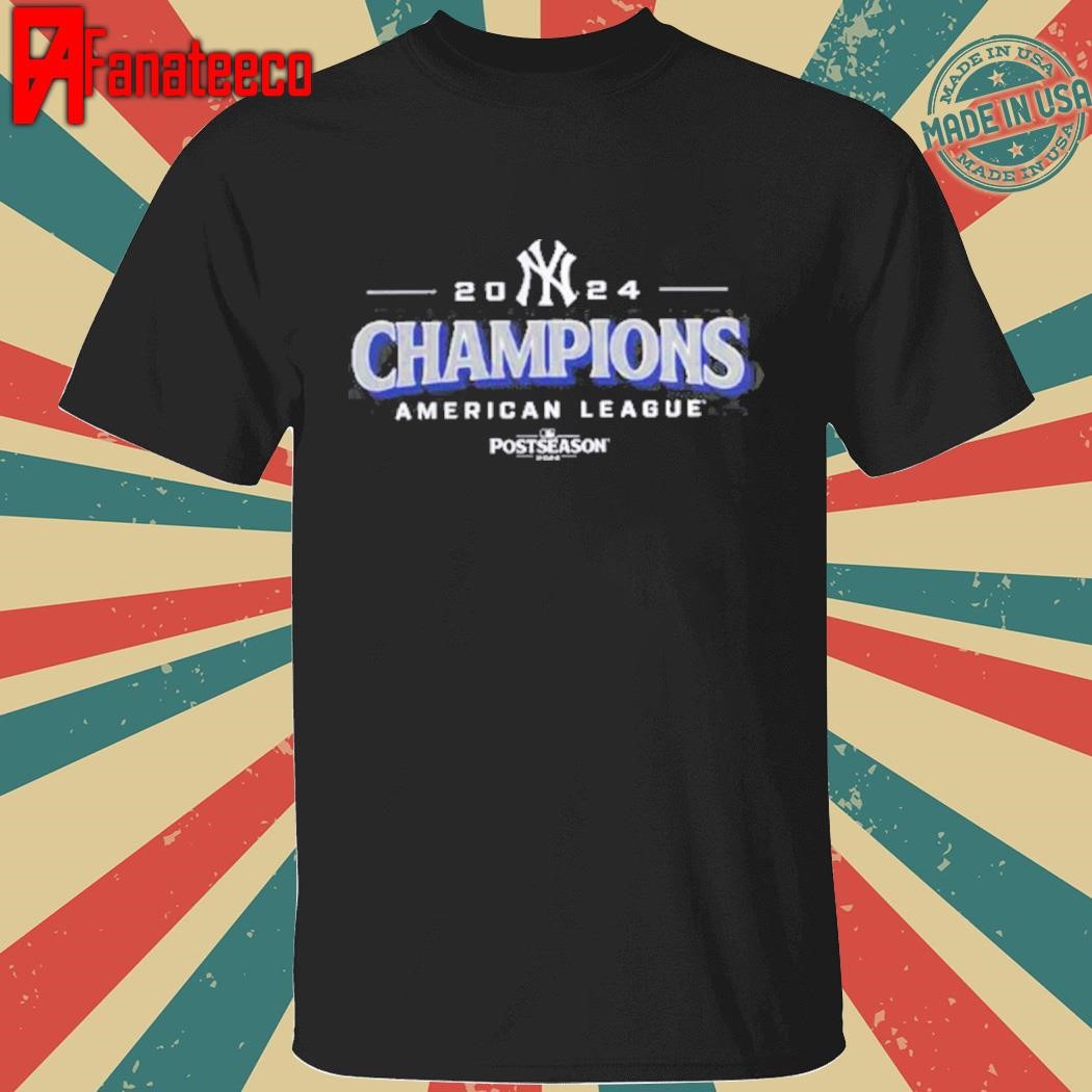 Awesome New York Yankees Black 2024 American League Champions Bloop Single Roster Clinched MLB World Series 2024 shirt