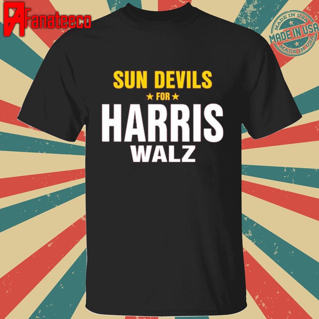 Connor Wearing Sun Devils For Harris Walz Shirt