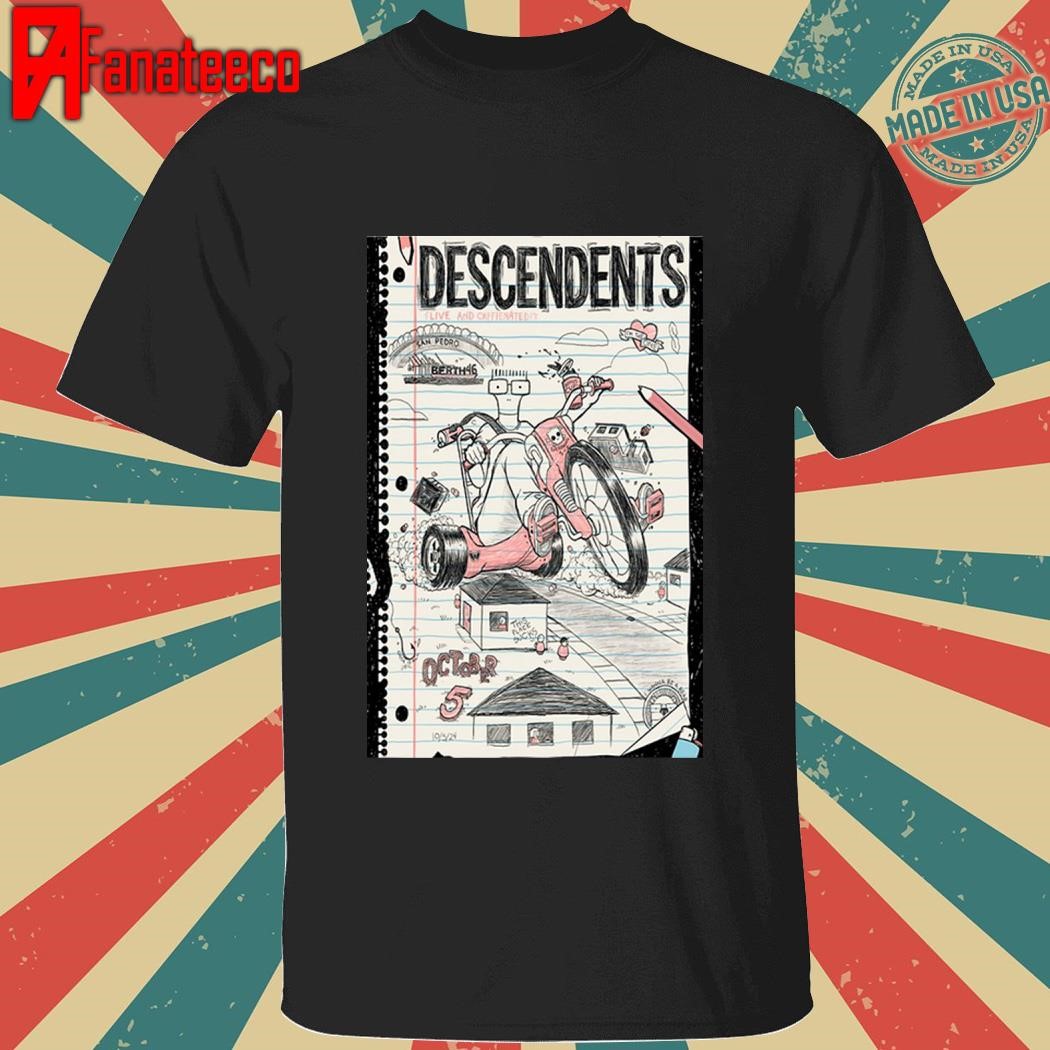 Descendents October 5, 2024 Saint Rocke Hermosa Beach, CA Tour shirt