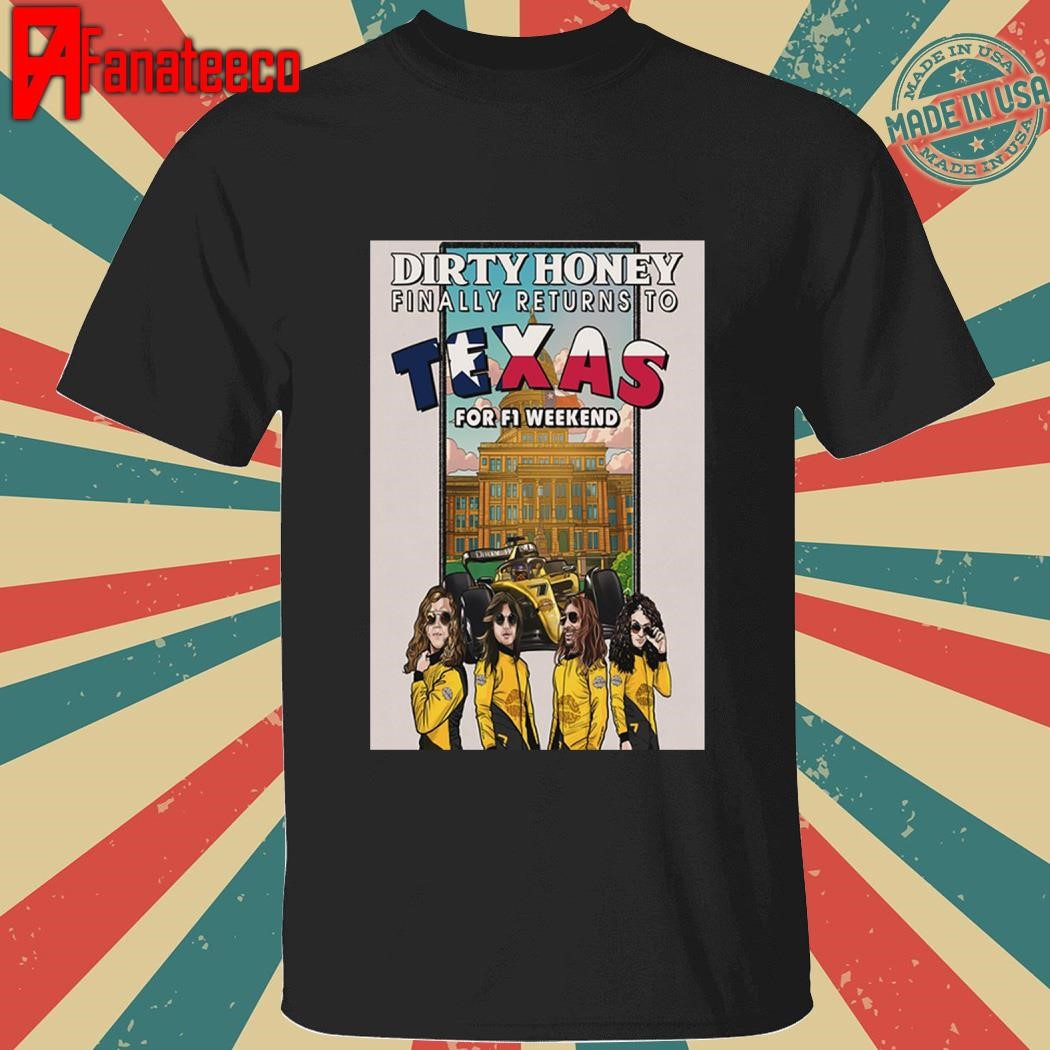 Dirty honey oct 18-20 2024 fort worth tx & austin tx tour shirt