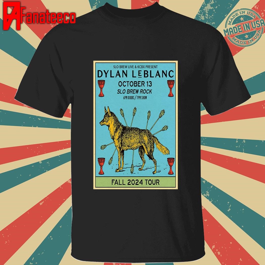 Dylan leblanc oct 13 2024 slo brew rock in san luis obispo ca shirt