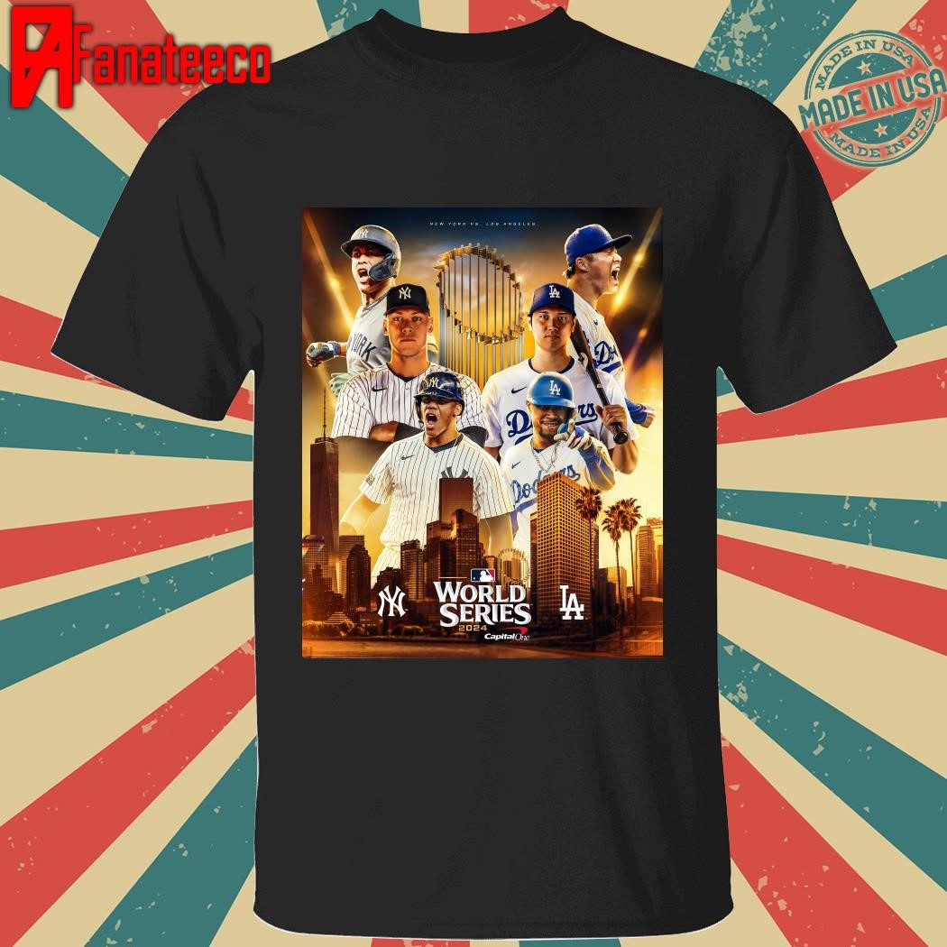 Funny Los Angeles Dodgers and New York Yankees Matchup world Sẻies 2024 shirt