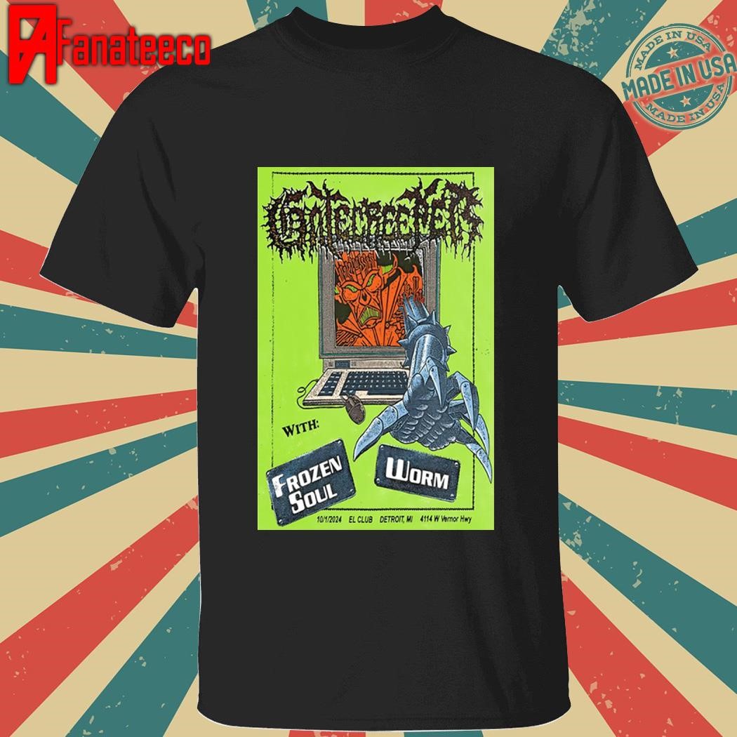 Gatecreeper October 1, 2024 EL Club Detroit, MI Tour shirt