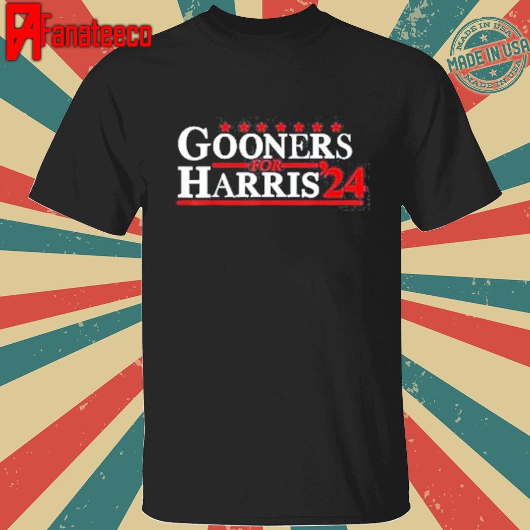 Gooners For Harris '24 Voting For Harris 2024 President shirt