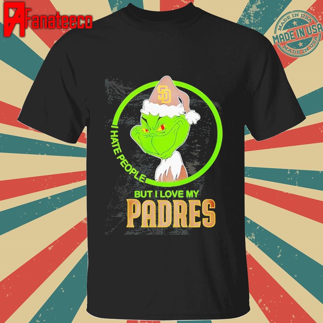 Grinch I Hate People But I Love My San Diego Padres Shirt