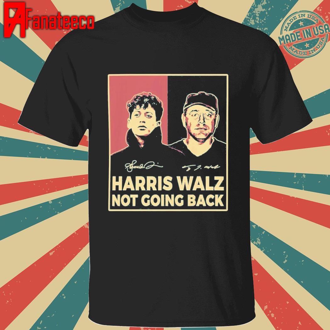 Harris Walz Not Going Back Shirt - Kamala & Tim 80s Photo shirt