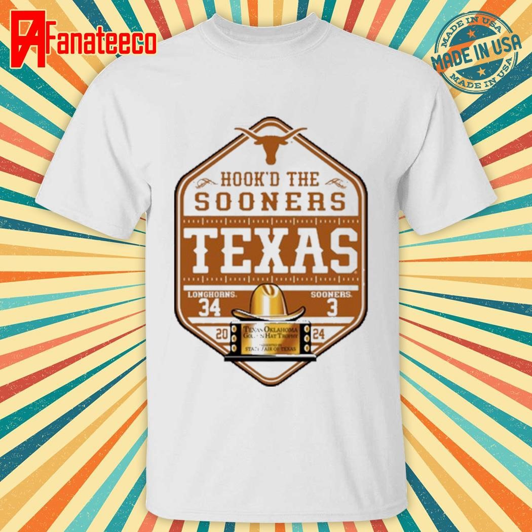 Hook'd Sooners Texas Longhorns 34-3 Sonner Shirt