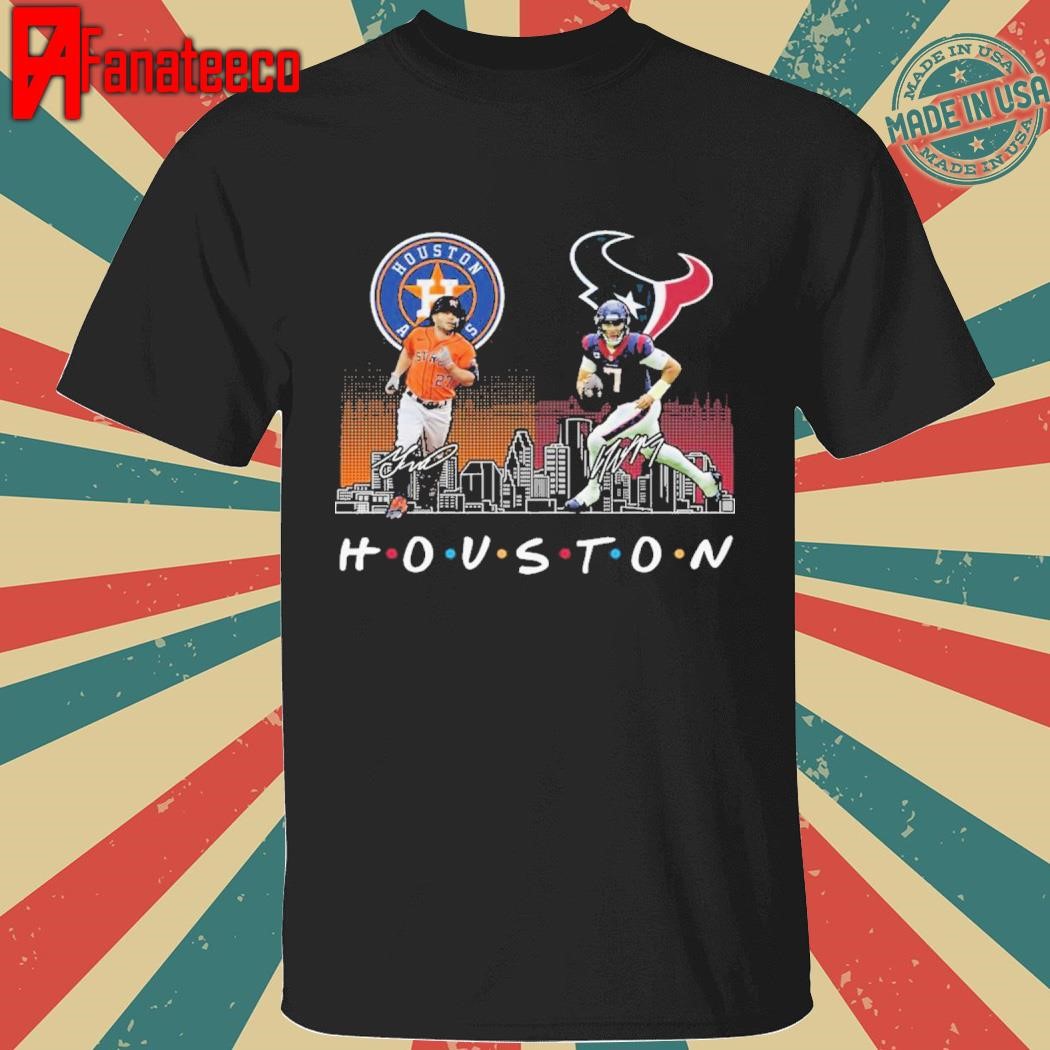 Houston Astros Baseball Houston Texans Football The Friends The Proud signatures T-Shirt