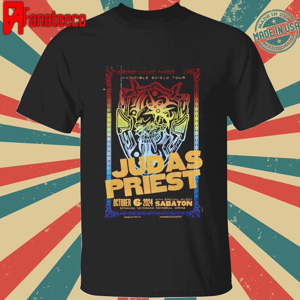 Judas Priest October 6, 2024 Spokane Veterans Memorial Arena Show shirt